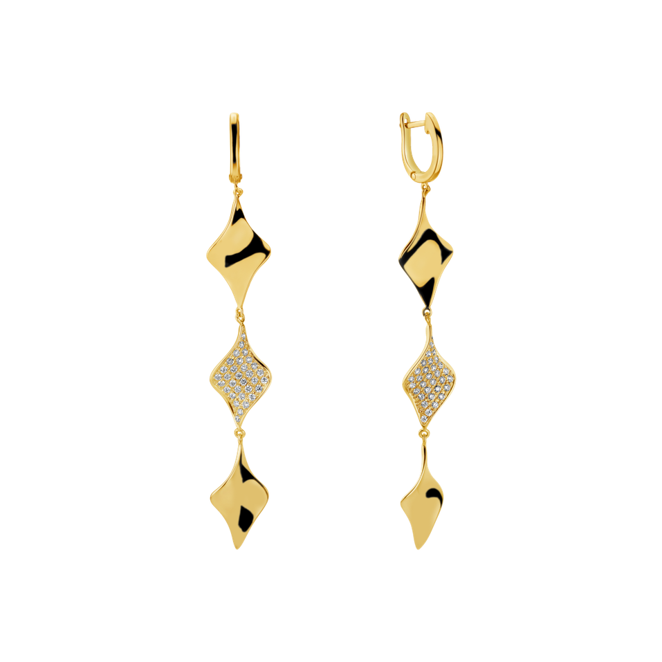 Diamond earrings Poetry Waterfall