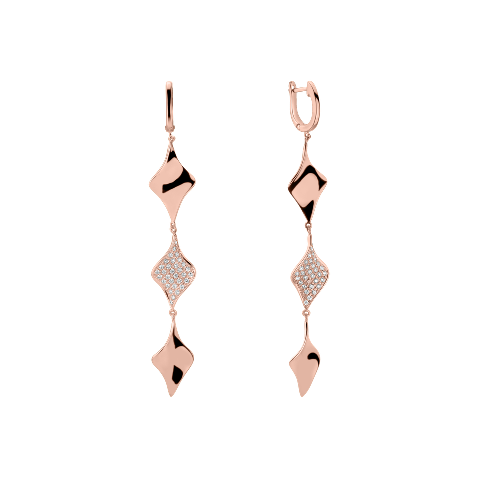 Diamond earrings Poetry Waterfall