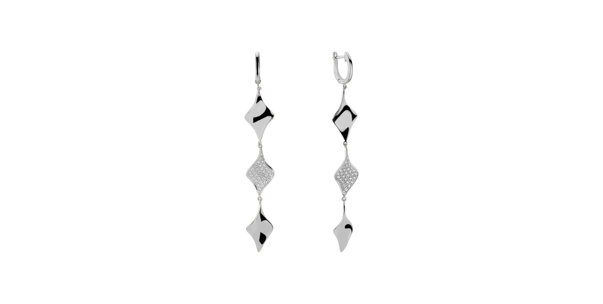 Diamond earrings Poetry Waterfall
