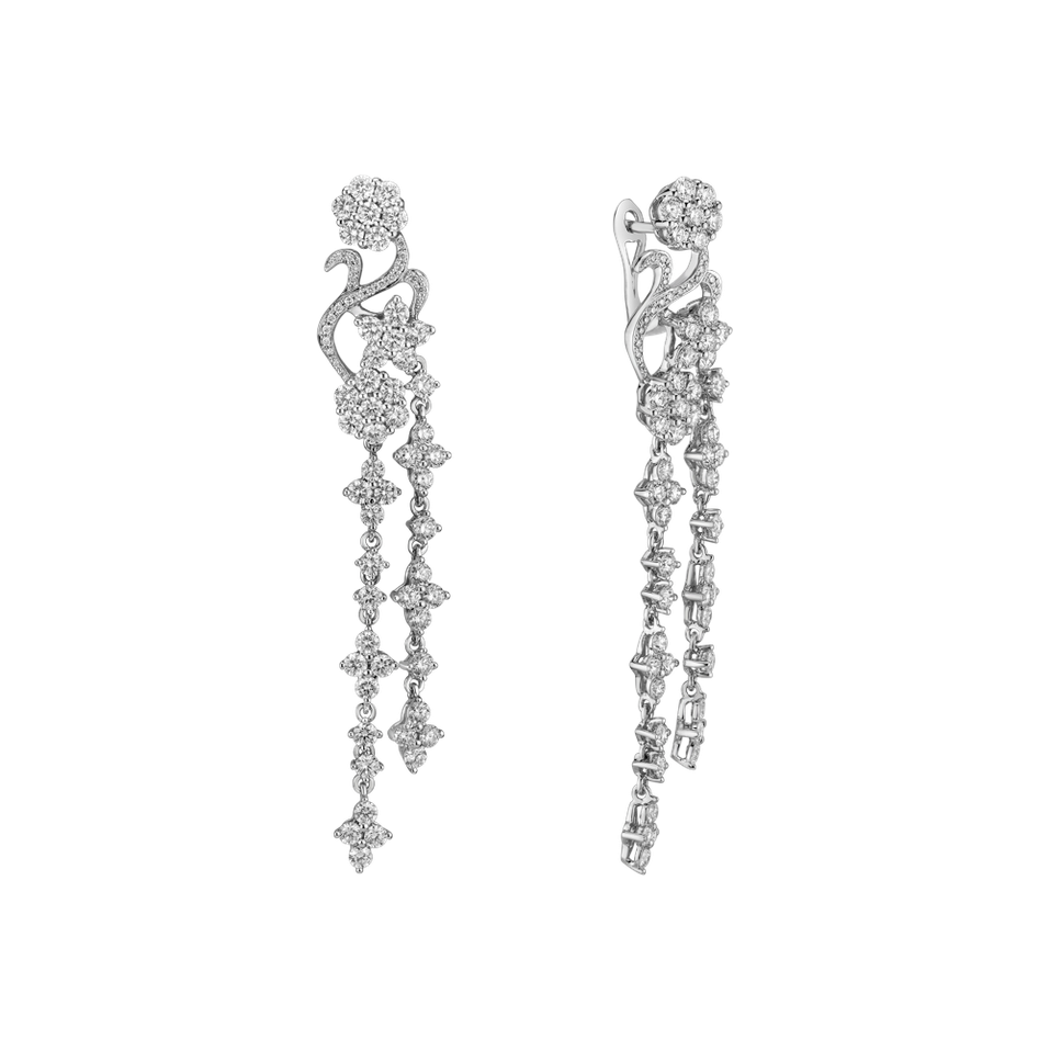 Diamond earrings Moonlight Flowers