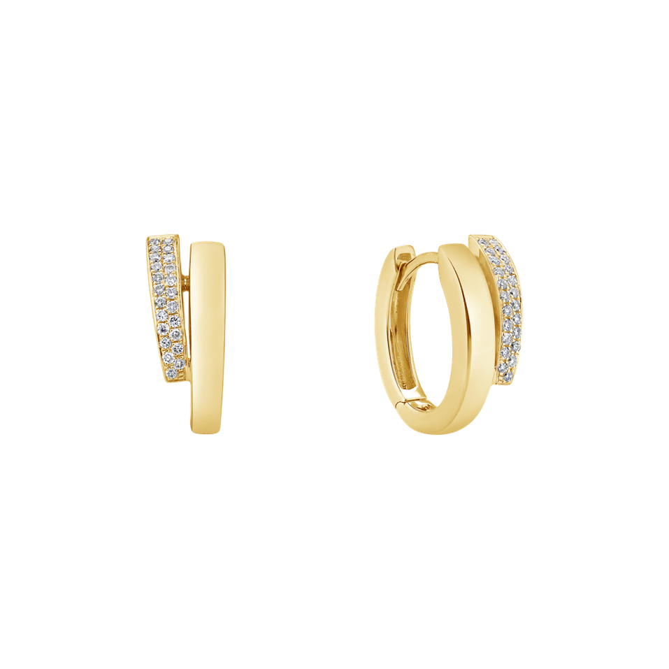 Diamond earrings Radiant Feeling