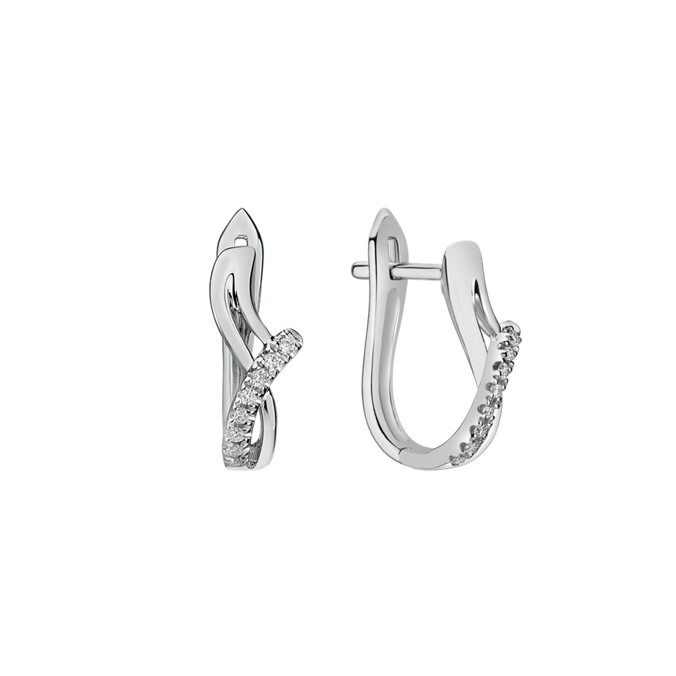 Diamond earrings Elegant Line