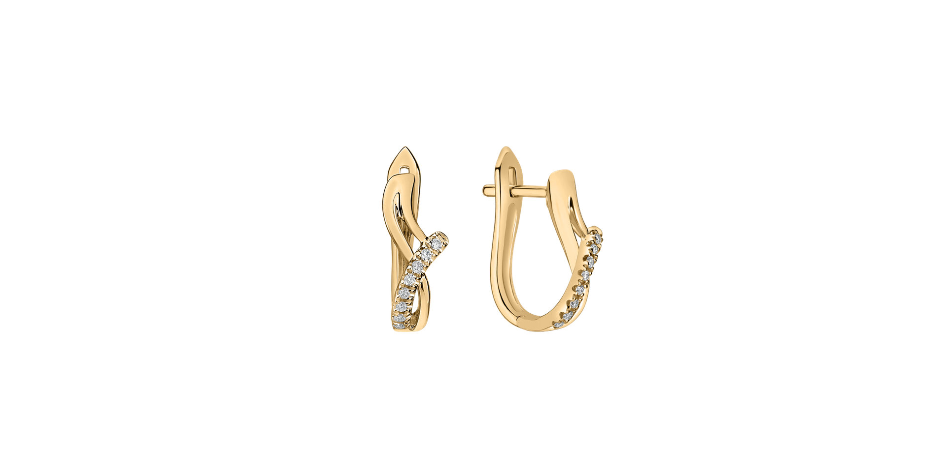 Diamond earrings Elegant Line