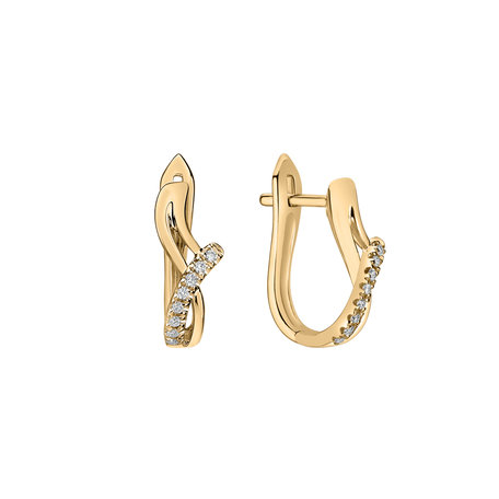 Diamond earrings Elegant Line