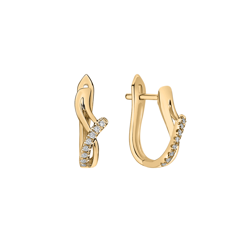 Diamond earrings Elegant Line