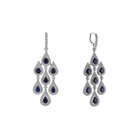 Diamond earrings and Sapphire Mephisto Dream