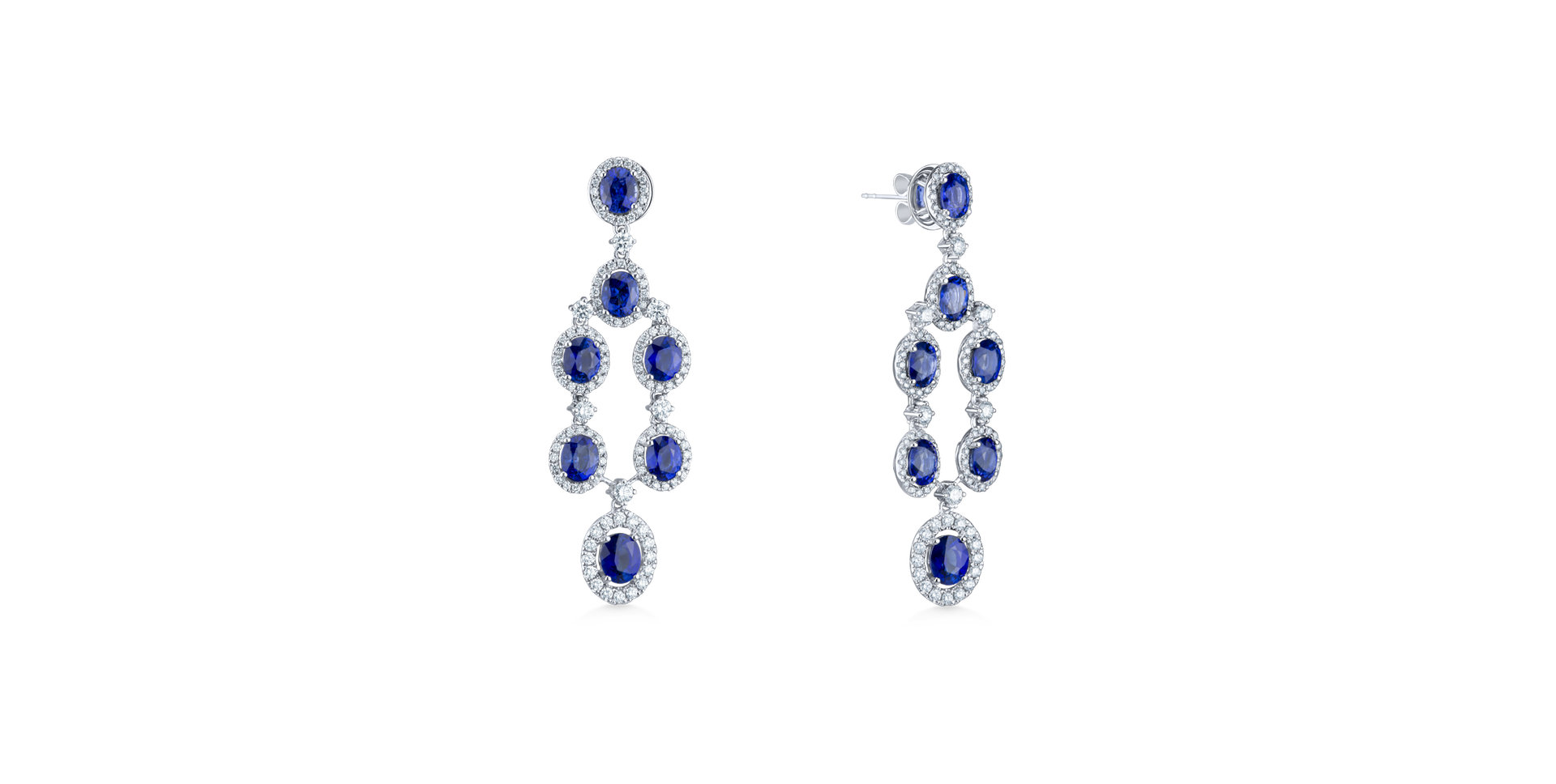 Diamond earrings and Sapphire Mephisto Symphony
