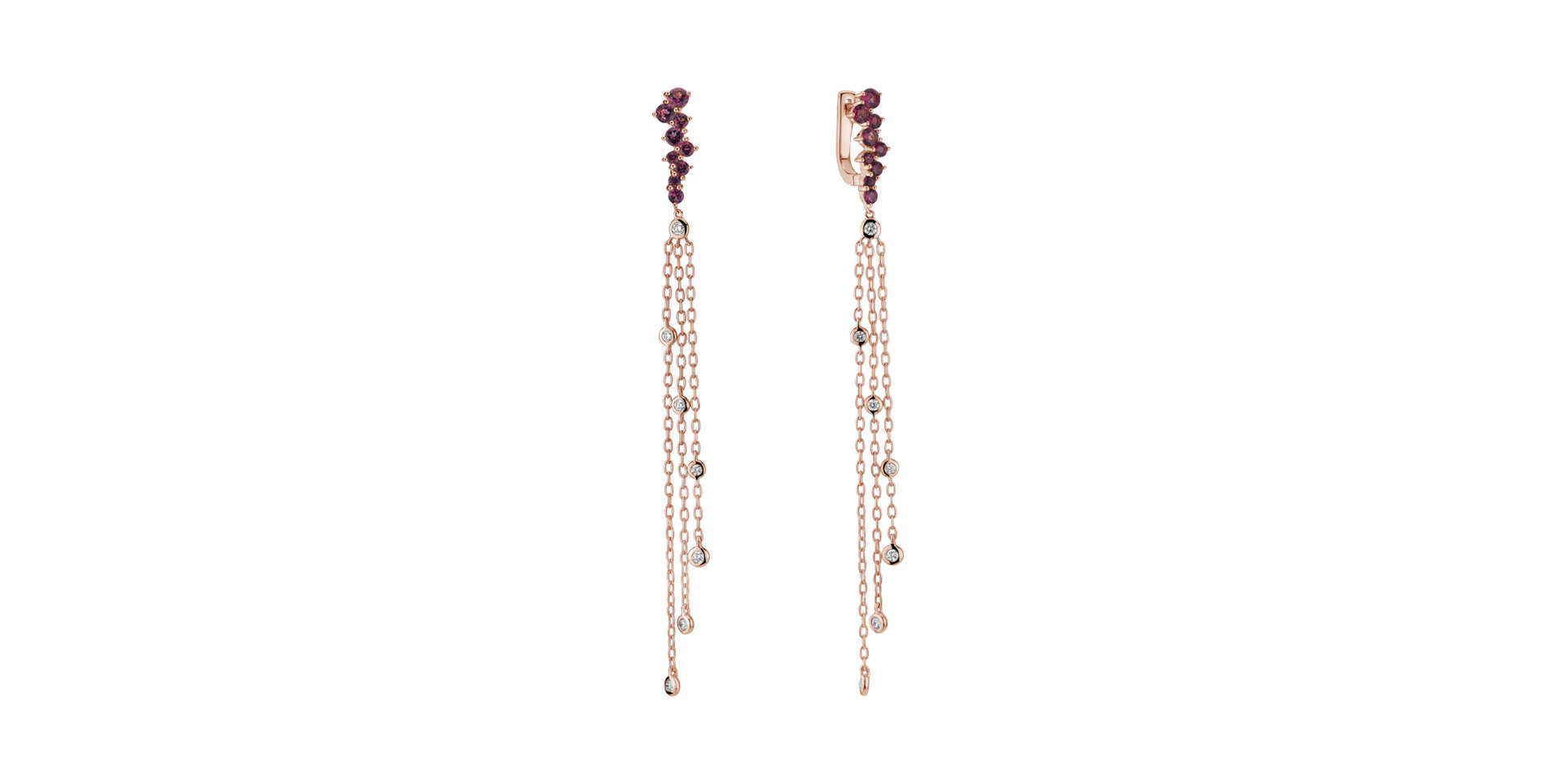 Diamond earrings and Tourmalíne Sultan Fairytale