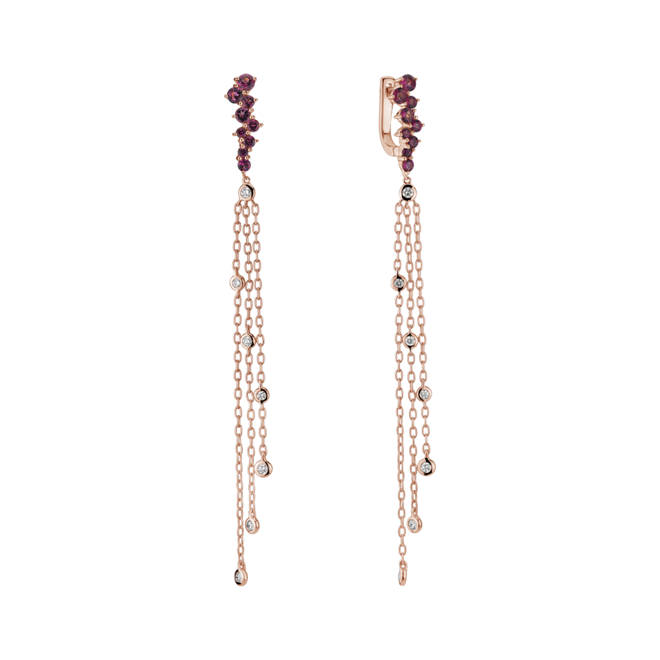 Diamond earrings and Tourmalíne Sultan Fairytale