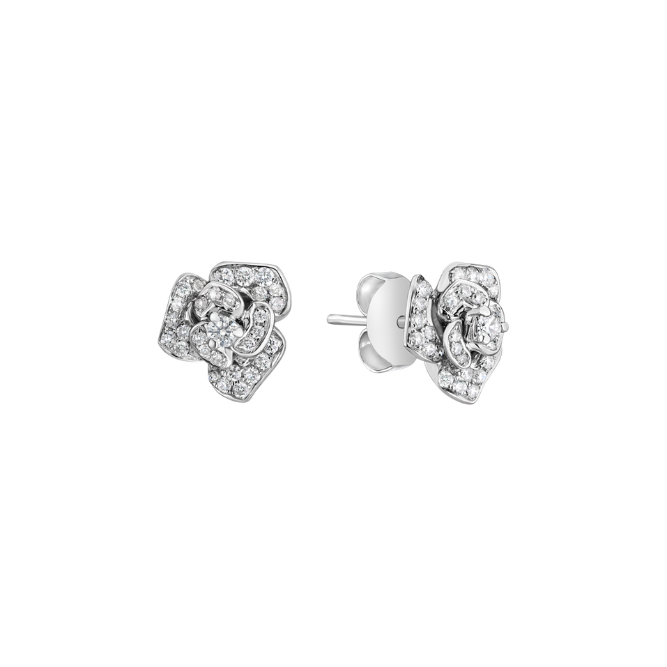 Diamond earrings Radiant Flower
