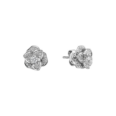Diamond earrings Flower Wish