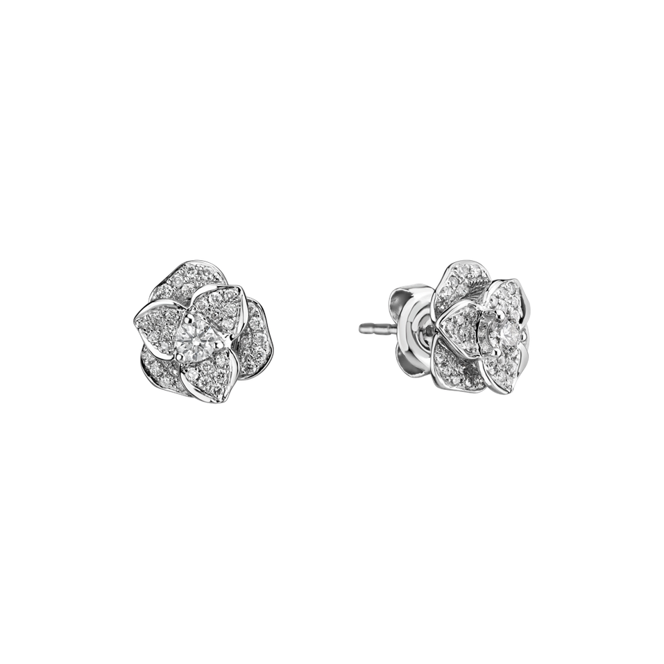 Diamond earrings Flower Wish