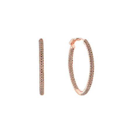 Earrings with brown diamonds Moonlight Rain