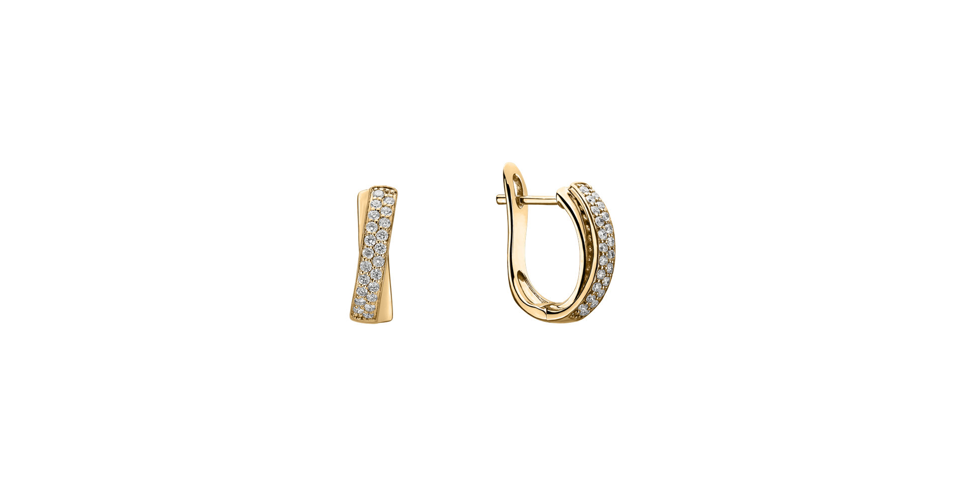 Diamond earrings Sparkling Mosaic