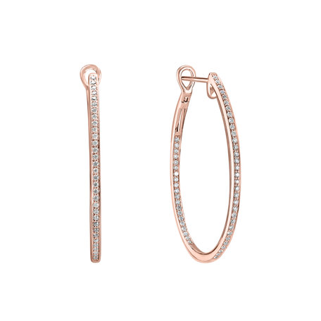 Diamond earrings Eternity Gleam