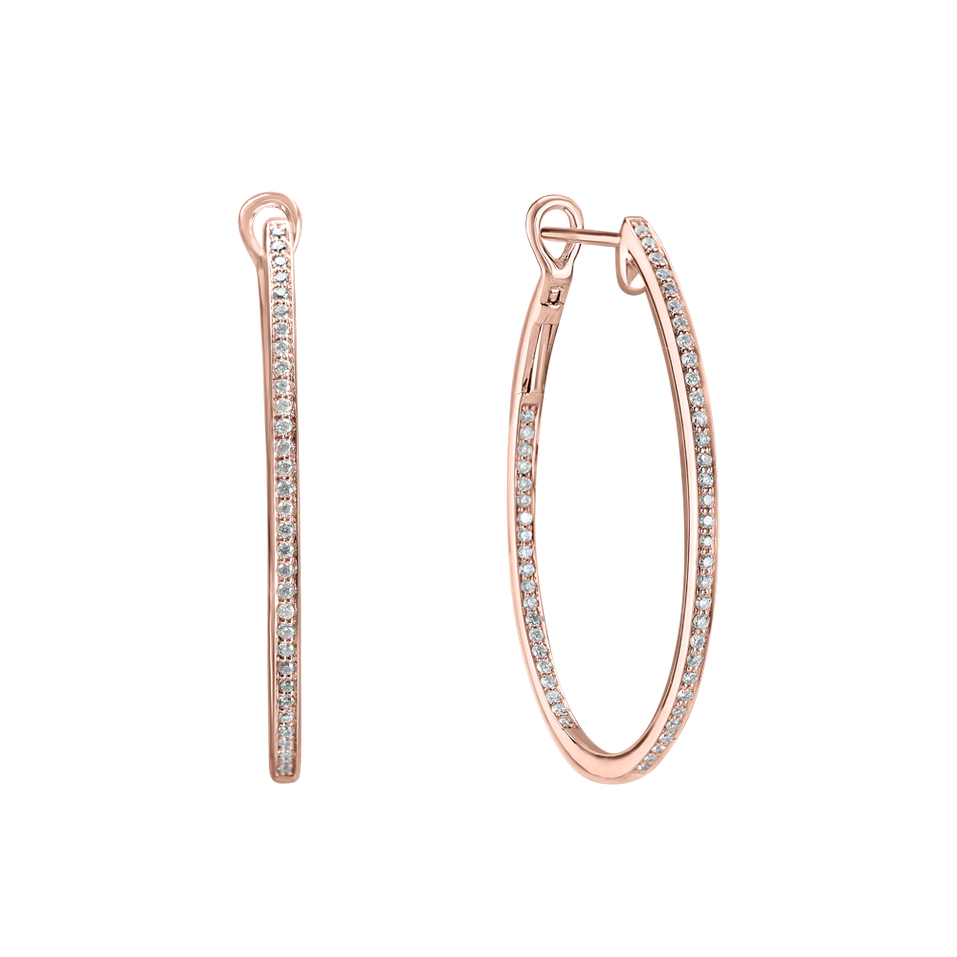 Diamond earrings Eternity Gleam