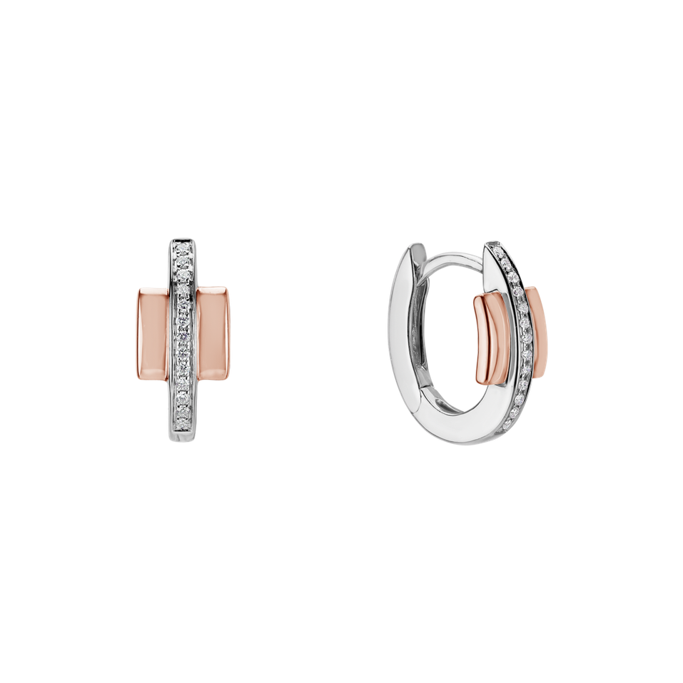 Diamond earrings Midnight Streamer