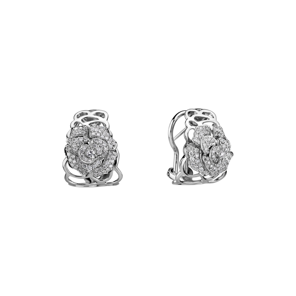 Diamond earrings Bright Flower