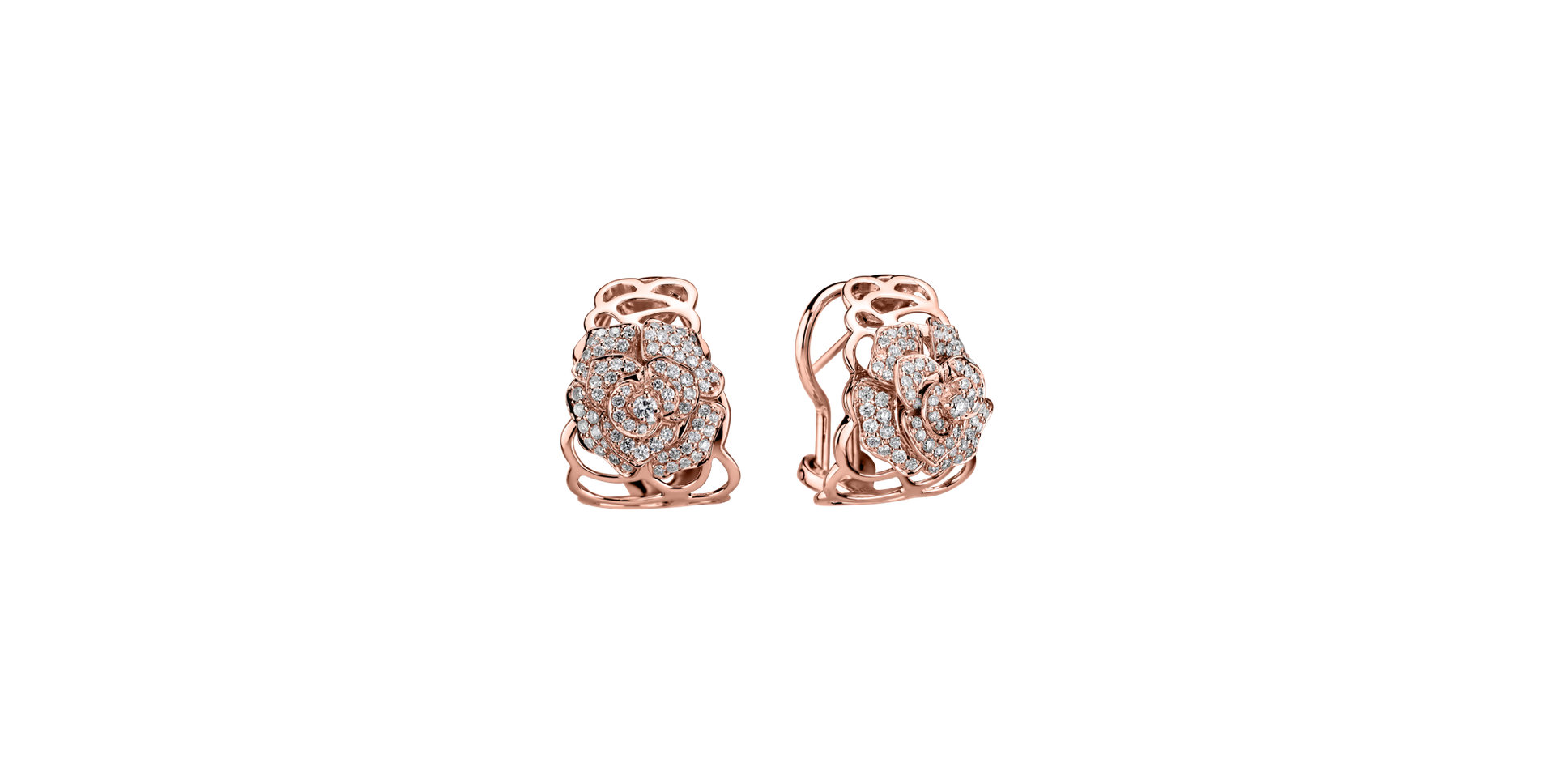Diamond earrings Bright Flower