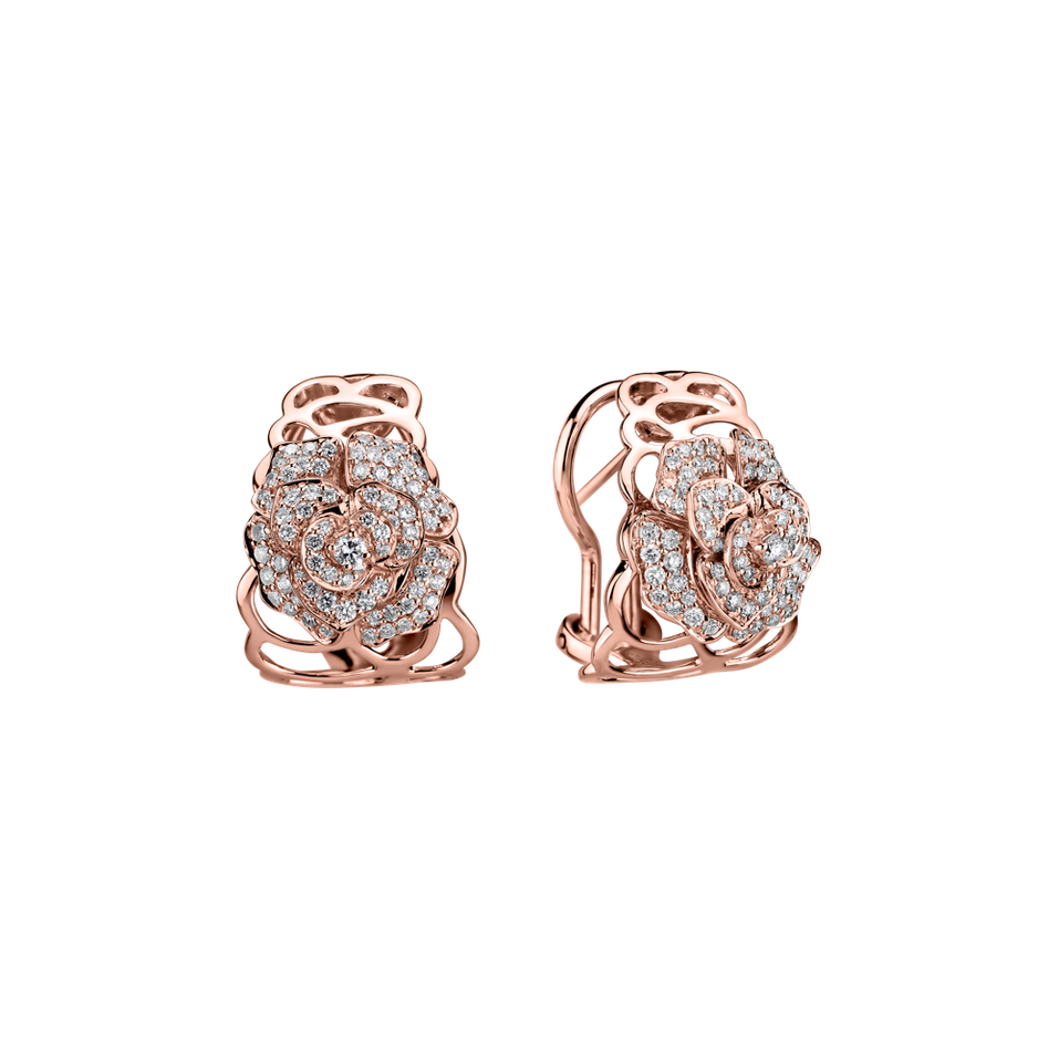 Diamond earrings Bright Flower