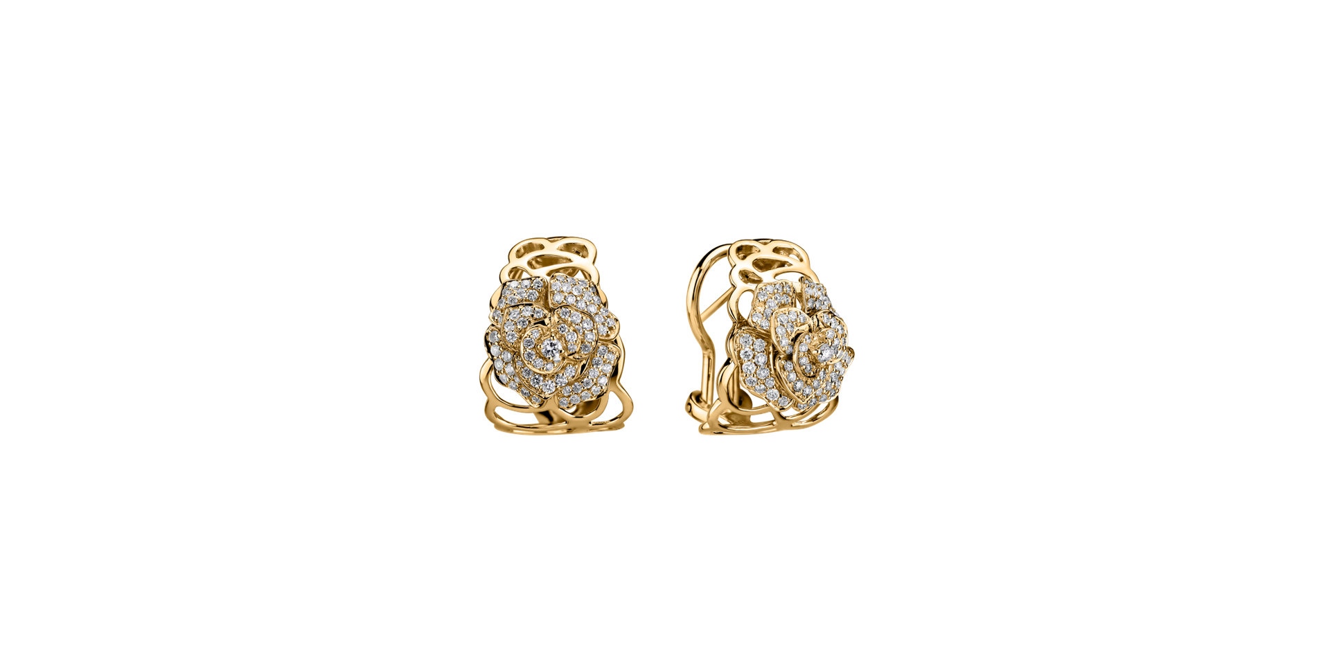 Diamond earrings Bright Flower