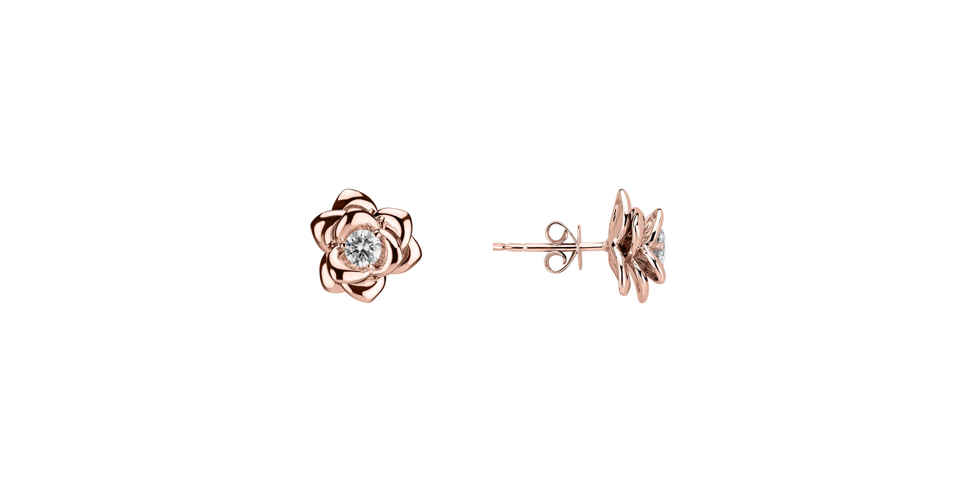Diamond earrings Flower Bliss