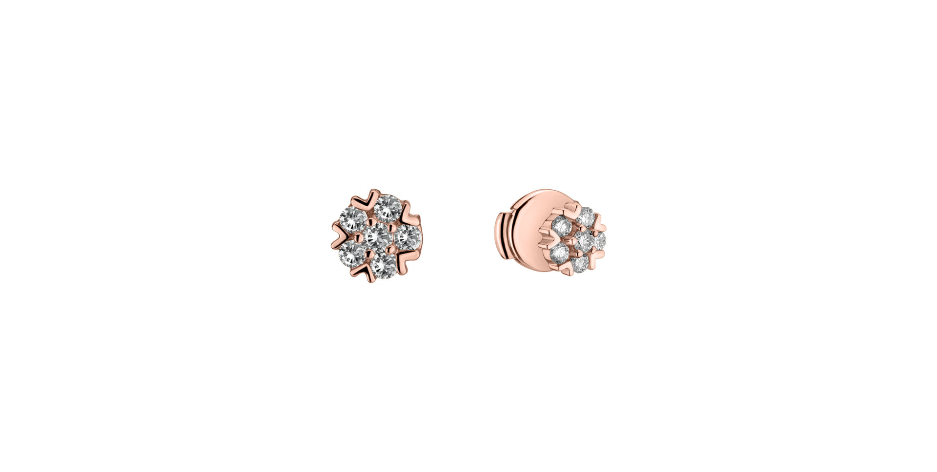 Diamond earrings Raindrops Stars