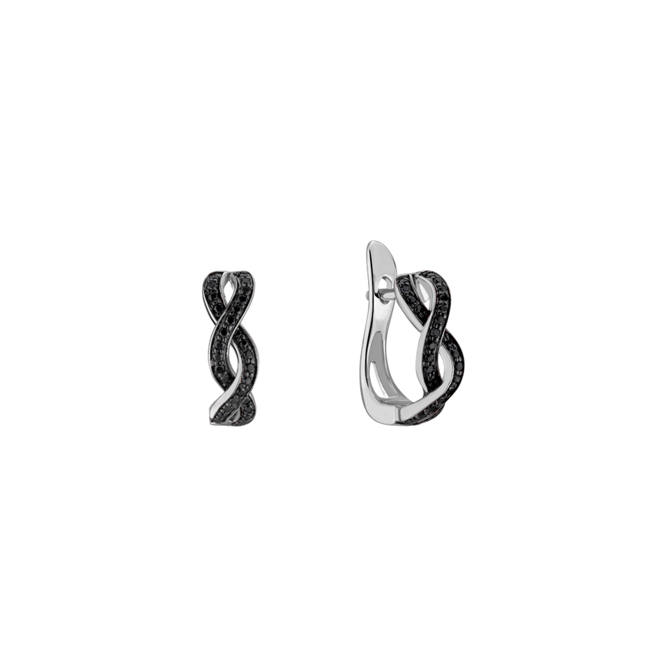 Earrings with black diamonds Dream Symphony