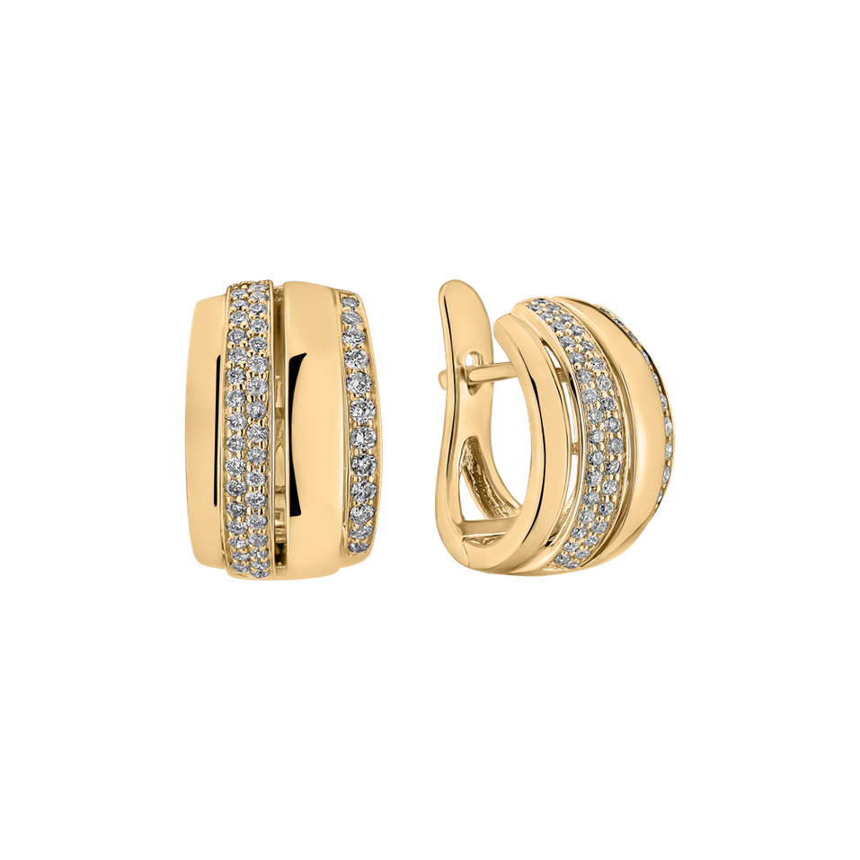 Diamond earrings Exquisite Feeling