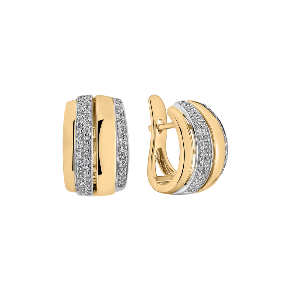 Diamond earrings Exquisite Feeling