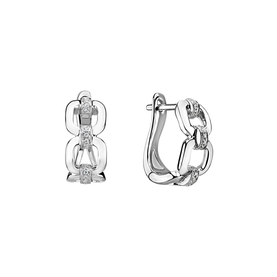 Diamond earrings Chain Elegance