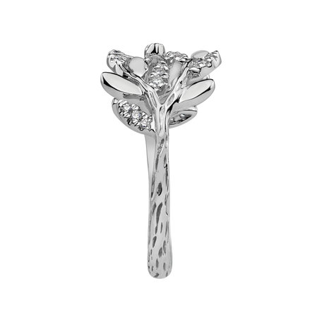 Diamond ring Heavenly Leaves