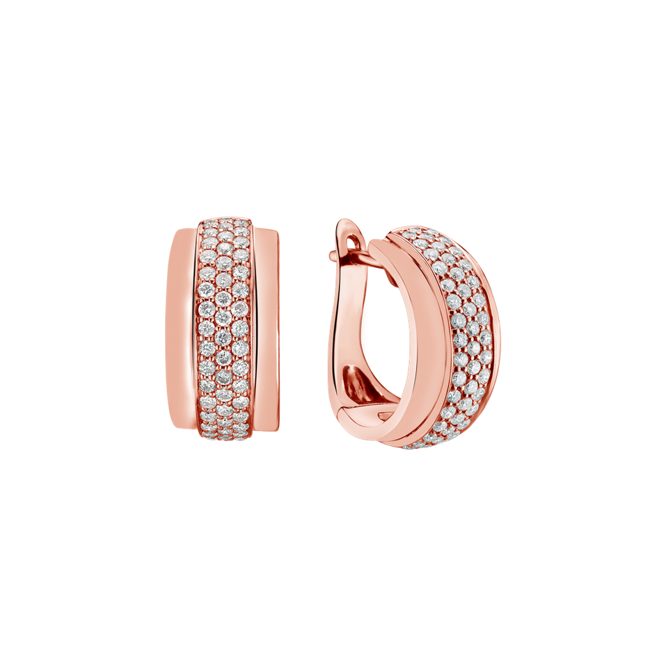 Diamond earrings Snowfire