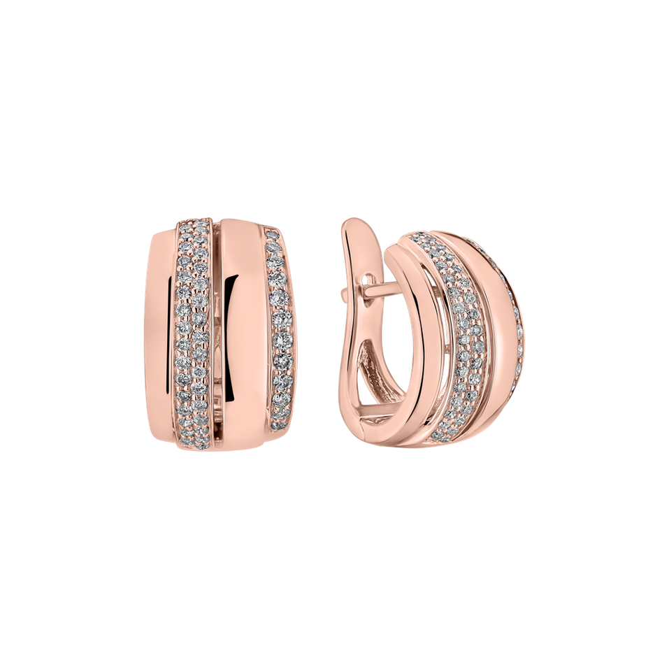 Diamond earrings Exquisite Feeling