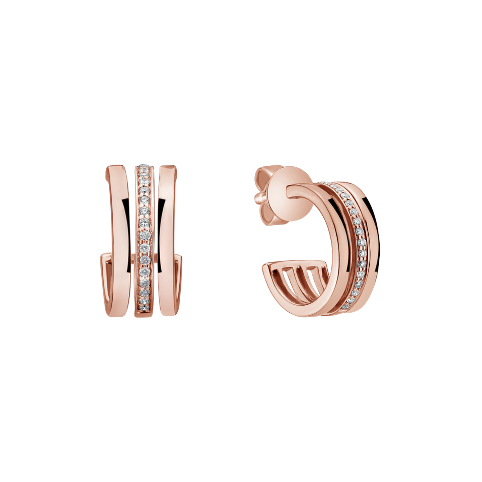 Diamond earrings Parallel Glow