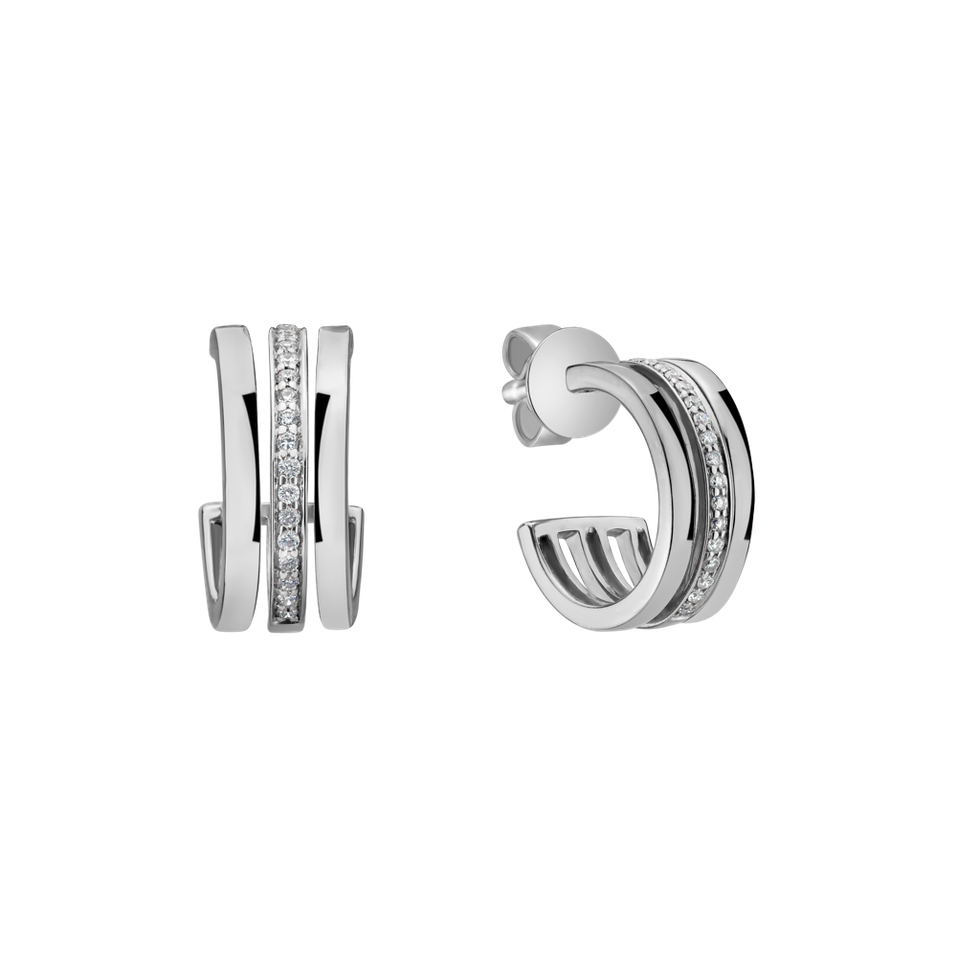 Diamond earrings Parallel Glow