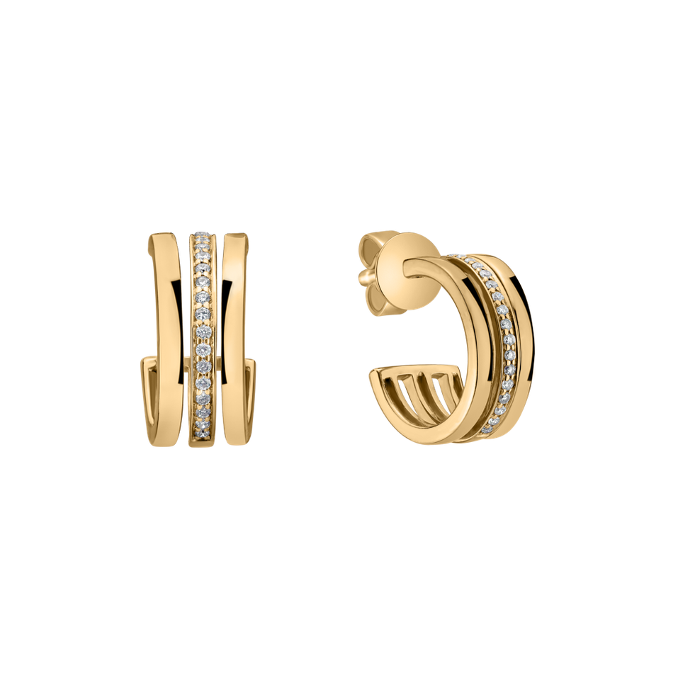 Diamond earrings Parallel Glow