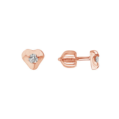 Diamond earrings Full Hearts