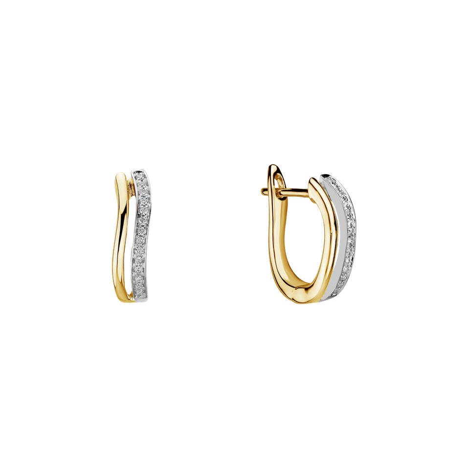 Diamond earrings Brilliant Waves