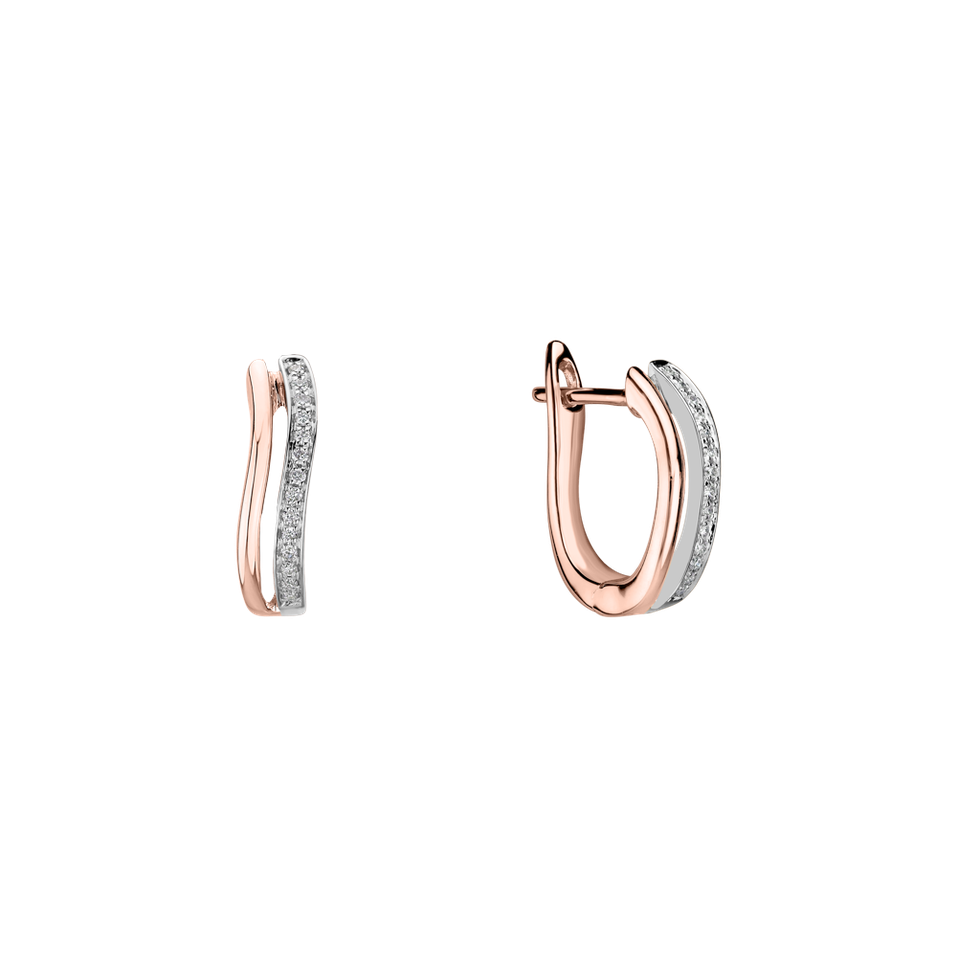 Diamond earrings Brilliant Waves