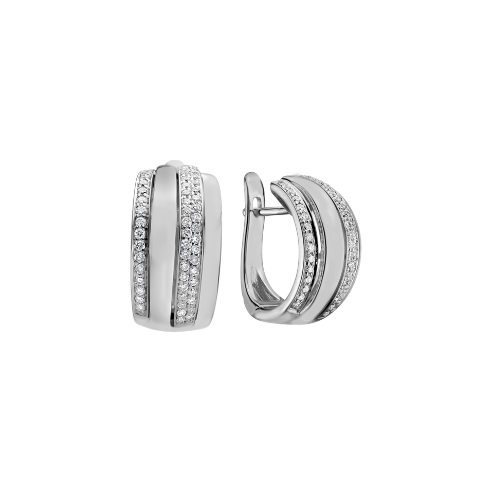 Diamond earrings Exquisite Feeling