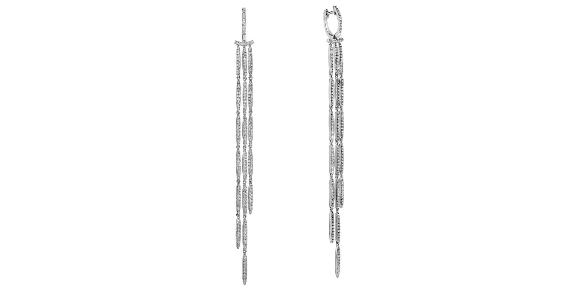 Diamond earrings Splendid Waterfall