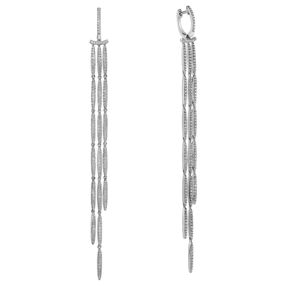 Diamond earrings Splendid Waterfall