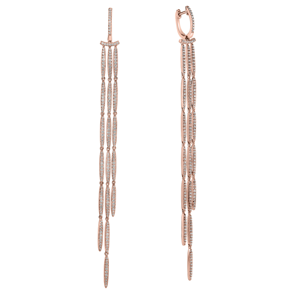 Diamond earrings Splendid Waterfall