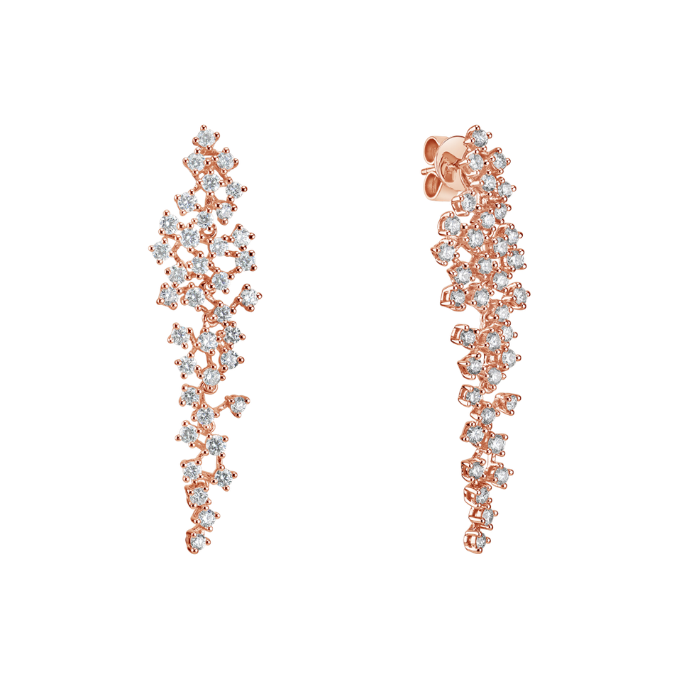 Diamond earrings Sparkling Waterfall