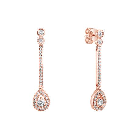 Diamond earrings Glamour Drop