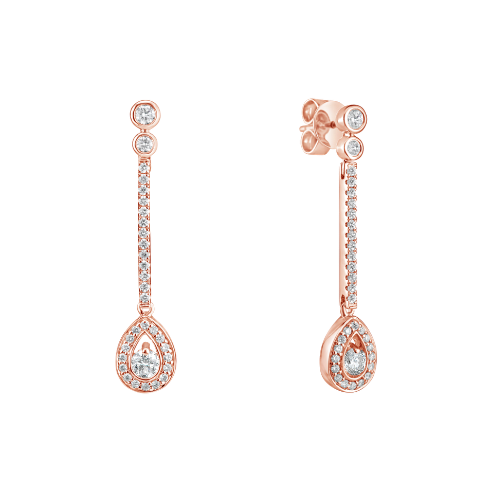Diamond earrings Glamour Drop