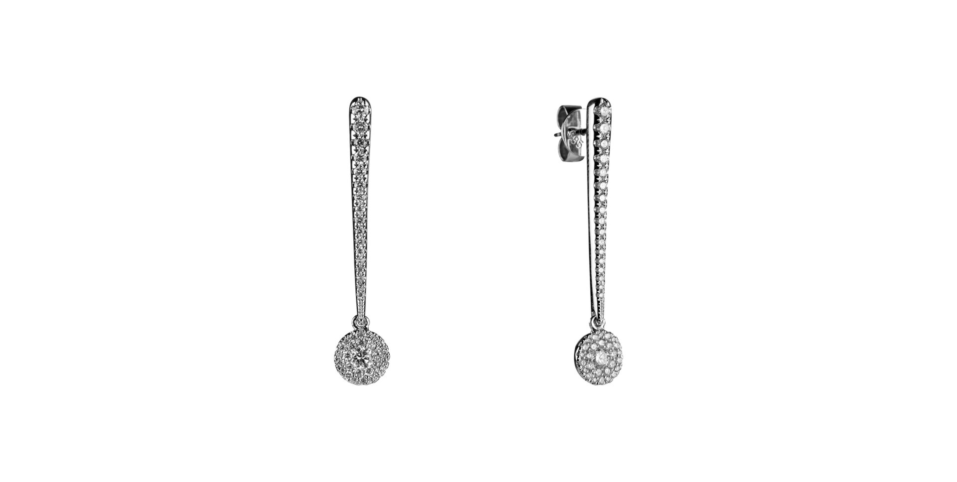 Diamond earrings Sparkling Exclamation