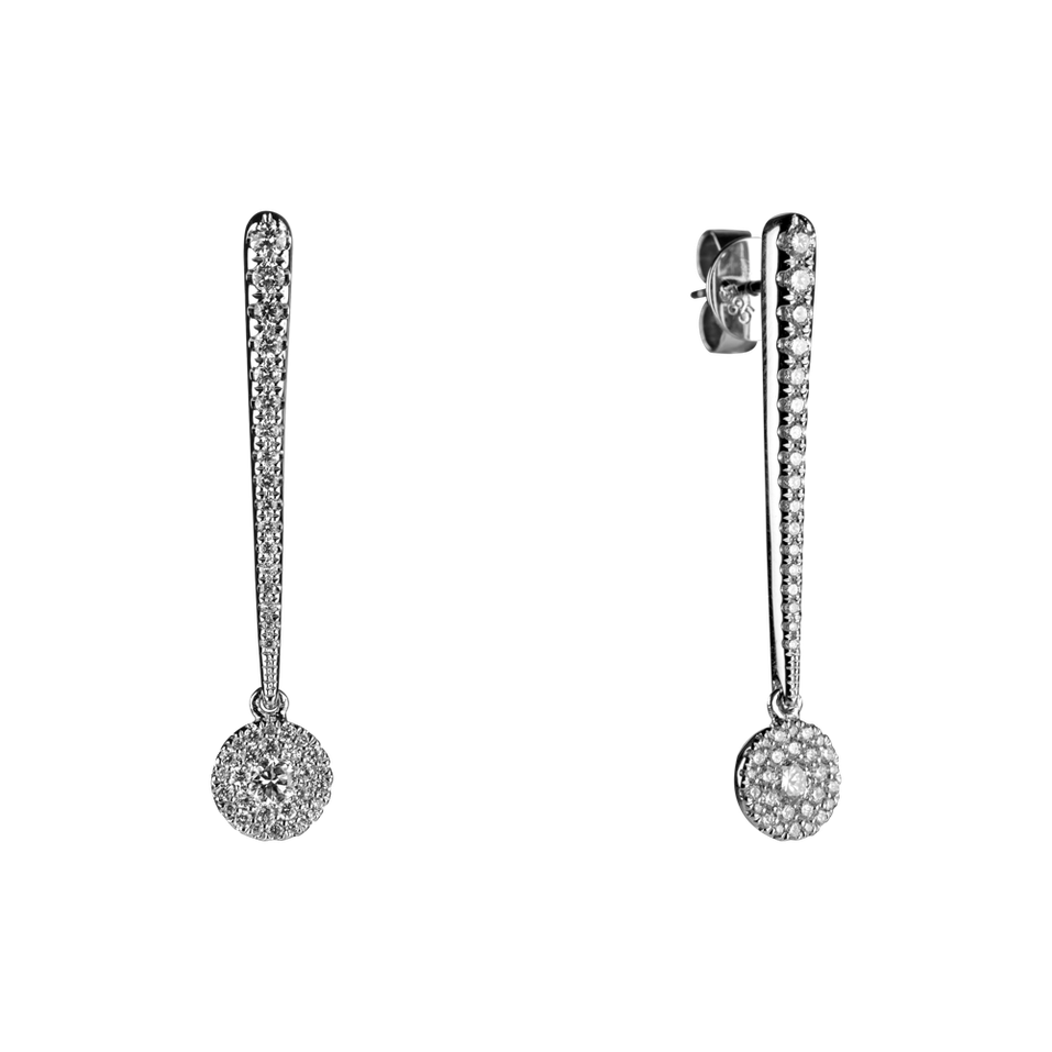 Diamond earrings Sparkling Exclamation