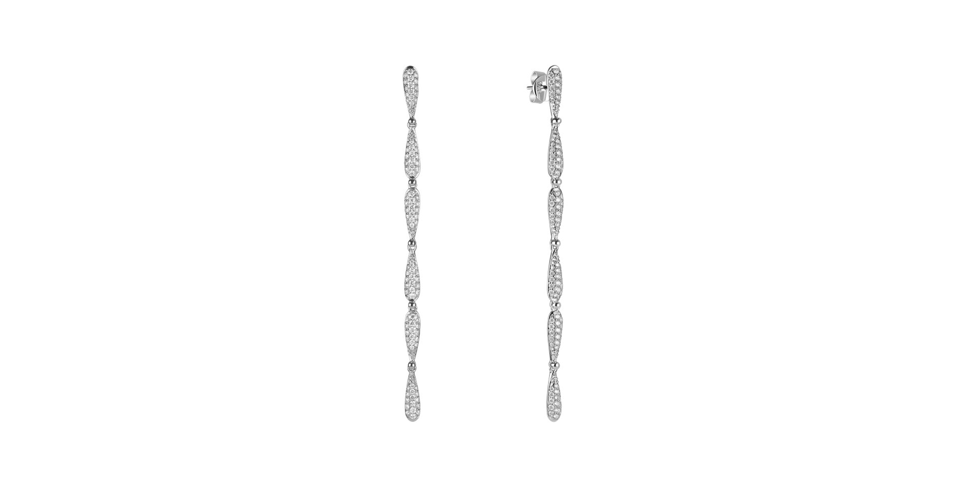 Diamond earrings Sparkling Twist